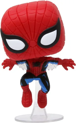 Vista 3 de Spider-man POP Marvel: 80th - First Appearance Funko Pop! Figura de vinilo (con funda protectora compatible con Pop Box), multicolor, 3.75 pulgadas