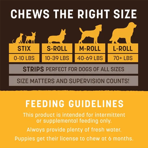 Vista 84 de Earth Animal Masticables sin ocultar – de The Grill Rolls Bacon Cheeseburger Sabor Rawhide Free Medium Dog Chews – 3