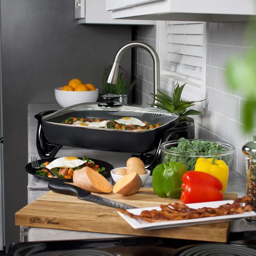 Vista 5 de Presto 06852 Sartén eléctrica de 16 pulgadas con tapa de vidrio