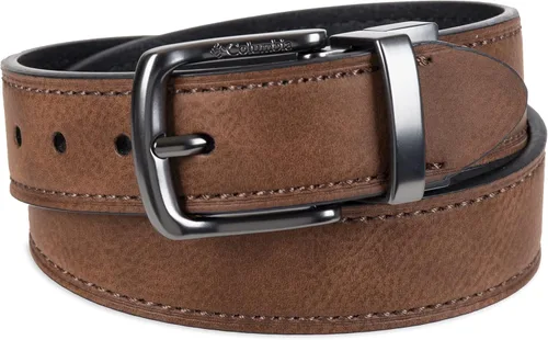 Vista 2 de Columbia Cinturón reversible 2 en 1 para niños - Correa clásica para uso escolar, casual y de vestir