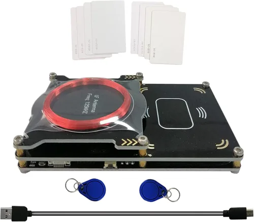 Vista 6 de Actualizado 512k Proxmark3 Easy V3.0 RDV4 ID de memoria M1 IC lector de tarjetas RFID incorporado Antena integrada descifrador decodificador 10