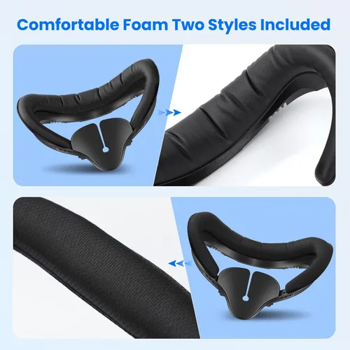Vista 4 de for Oculus Quest 2 Face Pad, Fitness Facial Interface Bracket, Foam Cushion, Anti-fogging Sweatproof Face Cover Compatible with Mate Quest 2