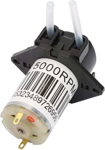 Vista 4 de Bomba dosificadora de líquido peristáltico miniatura DC6V Bomba de valoración autocebante silenciosa para uso analítico de laboratorio