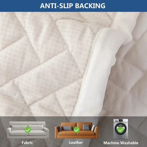 Vista 4 de Eismodra Fundas para reposabrazos, funda de sofá, fundas para respaldo, fundas antideslizantes para sillón para perros, gatos y mascotas, sofá