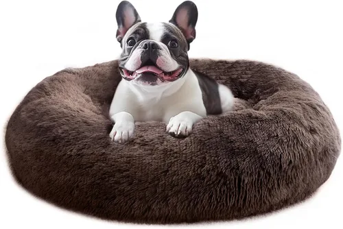 Vista 66 de JOLLYVOGUE Cama Calmante para Perros Pequeños - Cama para Perros Pequeños Lavable en Forma de Dona de 23 Pulgadas para Gatitos y Cachorros, Camas