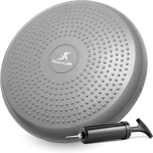 Vista 6 de ProsourceFit Core Balance Disc Trainer, 14” Diameter with Pump for Improving Posture, Fitness, Stability