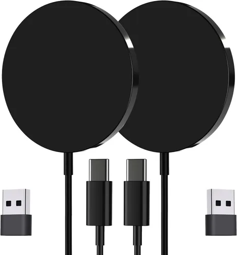 Vista 12 de Cargador MagSafe, almohadilla de carga inalámbrica magnética para iPhone 17/17 Pro/17 Pro Max/Air/16 15 14 13 12 Pro Max Plus mini/AirPods 2 3 Pro