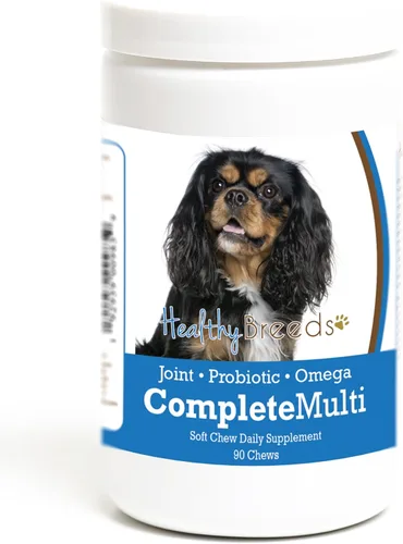 Vista 307 de Healthy Breeds Cavalier King Charles Spaniel - Multivitamínico todo en uno, completo con probióticos, glucosamina, condroitina y omegas, 60