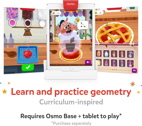 Vista 2 de Osmo - Asistente de matemáticas y la fantástica compañía de camiones de comida. Juegos para iPad y tablet Fire - Edades 6-8/Grados 1-2 - Aprende