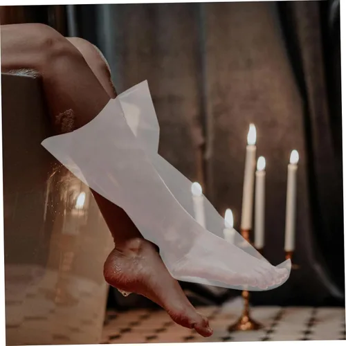 Vista 6 de Funda de ducha para pierna, funda impermeable para pies, protector de ducha para pies, suave y cómodo, reutilizable