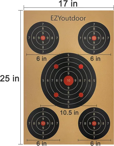 Vista 5 de EZYoutdoor Soporte de objetivo ajustable, objetivos de papel de varios tamaños, resistente y fácil de ensamblar, soporte de objetivo portátil
