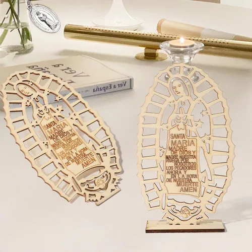 Vista 2 de 12 Piezas De Centros De Mesa De Madera Para Bautizo, Centros De Mesa Para Bautizo Bodas Decoraciones, Mi Primera Comunión Decoraciones, Decoraciones