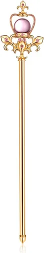 Vista 4 de HAIQILIN Varitas de princesa cetro reina para mujer, color rosa