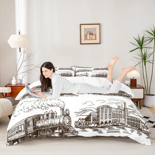 Vista 40 de Manfei Juego de funda de edredón de béisbol, tamaño matrimonial, juego de ropa de cama de 3 piezas para niños y adolescentes, funda de edredón