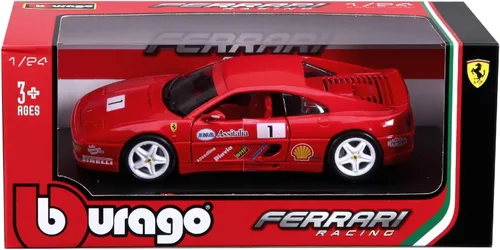 Vista 4 de Bburago 18-26306 Escala 124 - Ferrari F355 Challenge, Rojo