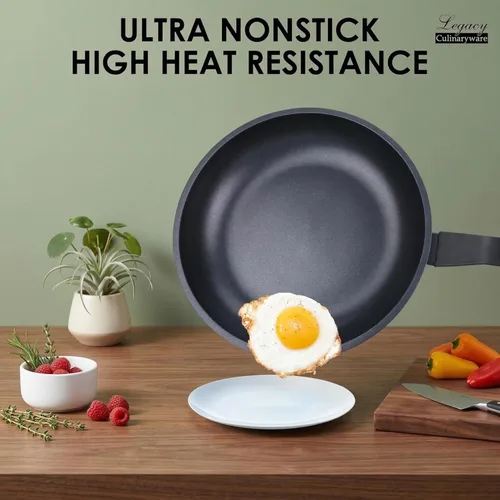 Vista 3 de Sartén antiadherente Legacy Culinaryware, sartén de 8 pulgadas, sartenes para huevos, sartén para tortilla, sin PFOA, ollas de cocina para inducción