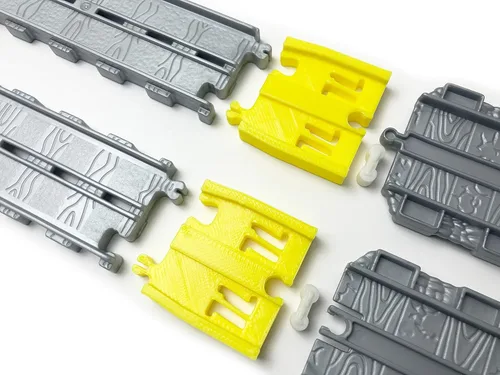 Vista 3 de TrainLab Thomas Adventures to Thomas Take-n-Play - Adaptadores de pista de tren. Incluye mini huesos de perro (amarillo)