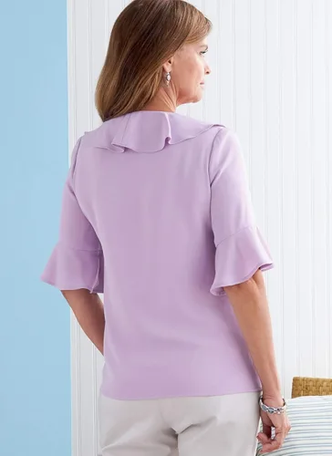 Vista 8 de Butterick B6814RR Misses/Plus Size Top/Vest 18W-20W-22W-24W, Multicolor