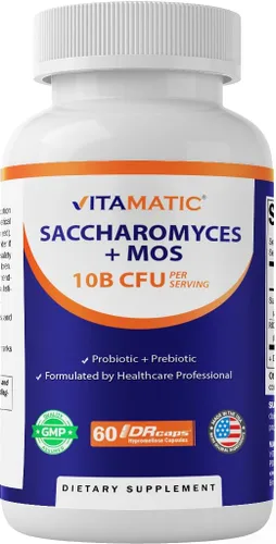 Vitamatic Saccharomyces Boulardii 10 mil millones de UFC + MOS 300 mg, 60