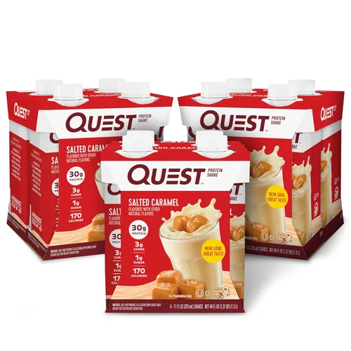 Vista 12 de Quest Nutrition Batido de proteína de chocolate listo para beber, 30g de proteína, 4g de carbohidratos netos, sin gluten, apto para dieta Keto, 325