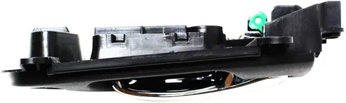 Vista 4 de Garage-Pro Manija de puerta interior compatible con Honda Accord Coupé 2003-2007 delantero, bisel negro del lado del pasajero con palanca cromada