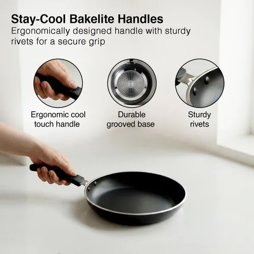 Vista 8 de Prestige Sartén antiadherente Omega Select Plus IB Aluminium para freír, 7.874 in, multicolor, mediana