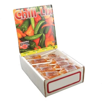 Paletas de chile Habanero - 36 / Caja