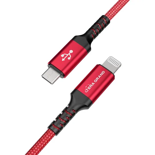 Vista 7 de Cable trenzado USB-C a Lightning C94 con certificación MFi para iPhone 14/13/12/11 Pro Max Plus Mini, SE XS Max XR X, 8/7/6 Plus, iPad, AirPods, 6