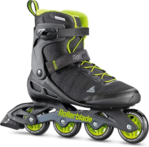 Rollerblade Zetrablade Elite - Patines en línea de hombre para adulto, color negro y lima, patines en línea de alto desempeño