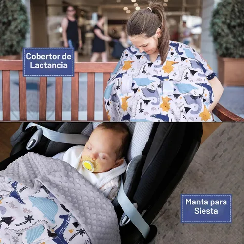 Vista 8 de Funda para Asiento de Coche Rquite para Bebé, Fundas para Asiento de Coche para Niño, Funda para Asiento de Coche de Invierno de Minky, Dosel