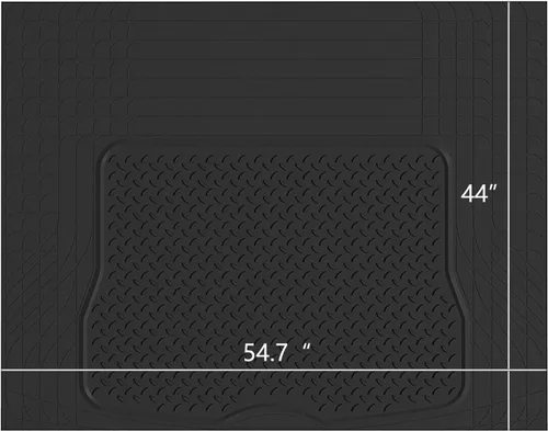 West Coast Auto Tapete de goma resistente para maletero de carga, protección para todo tipo de clima, protección de goma recortable para adaptarse a
