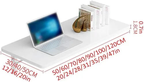 Vista 3 de Mesa plegable resistente para montaje en pared, escritorio de computadora multifunción, mesas de bar flotantes, mesa de comedor de cocina, banco