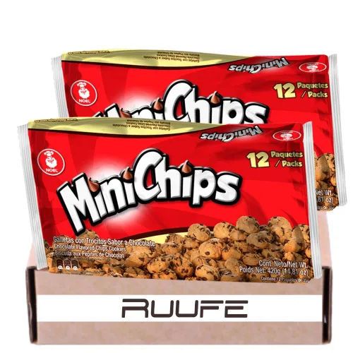Minichips Colombia (paquete de 24) Mini chispas de chocolate por Festival Chocolate Cookies Colombianas Snacks colombianos dulces colombianos dulces