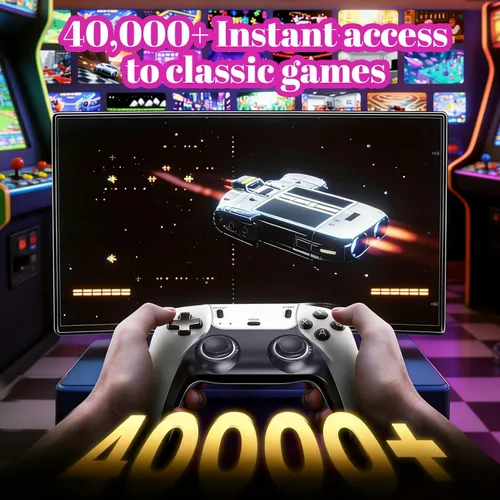 Vista 5 de Retro Game Console 40000+ Games,Game Stick,Plug and Retro Play Video Games for TV-SHh5.Video Game Consoles