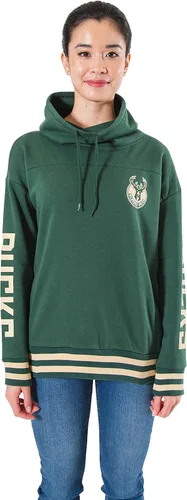 Vista 13 de Ultra Game - Sudadera con capucha de forro polar para mujer de la NBA con cuello de embudo