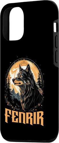Vista 2 de iPhone 14 Fenrir Wolf Viking Scandinavian Pride Norsemen Odins Wolf Case