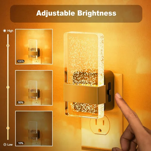 Vista 16 de JandCase Motion Sensor Night Light, Bubble Night Lights Plug into Wall