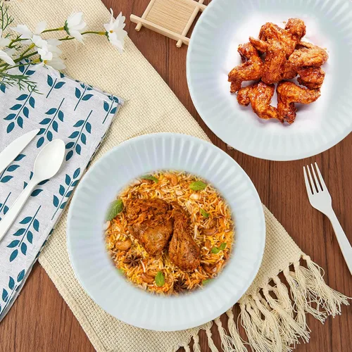 Vista 2 de Perfect Stix Plato de papel 9-100 platos de papel, 9 pulgadas, blanco (paquete de 100)