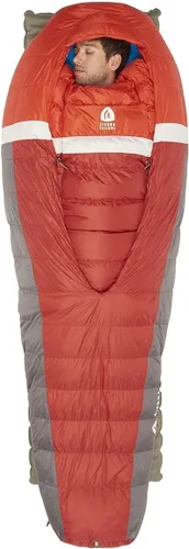Vista 2 de Sierra Designs Backcountry Bed - Saco de dormir de 20 grados con relleno Dridown de 650 - Saco de dormir ligero sin cremallera para acampar