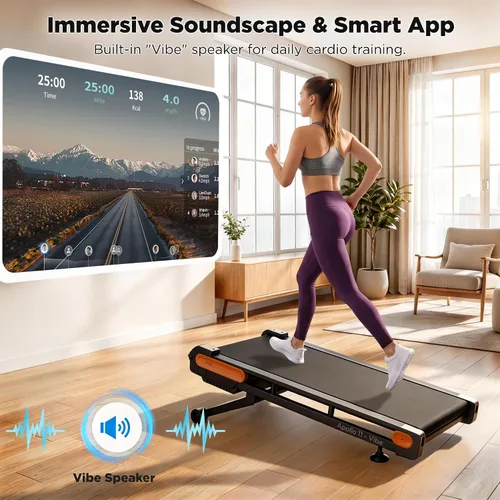 Vista 9 de Vitalwalk Walking Pad with Incline Portable Treadmills for Home Small Space