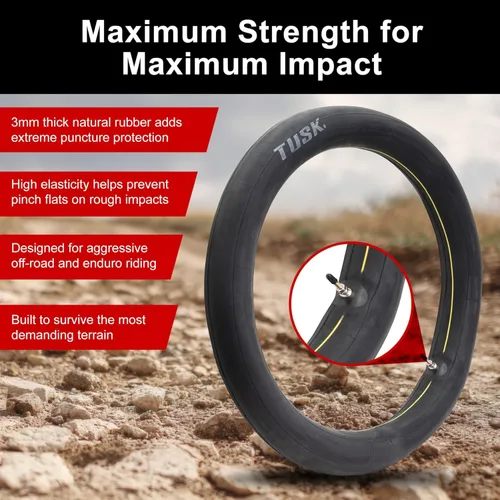 Vista 3 de Tusk Tubos de goma natural para motocicleta