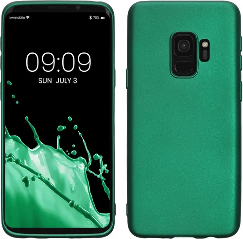 Vista 10 de kwmobile Funda compatible con Samsung Galaxy S9 - Funda protectora de silicona TPU suave y delgada - Arctic Night