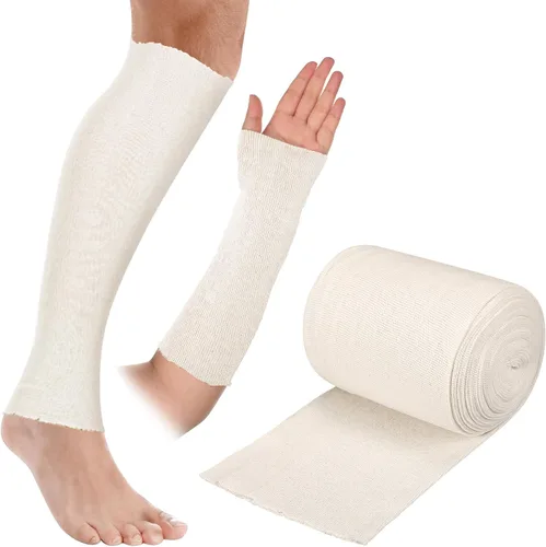 Vista 8 de Nuanchu Vendaje Elástico Tubular de Algodón Tipo Calcetín Rollo de Manga para Yeso Vendajes de Tubo Elástico Calcetín Cómodo para Yeso para Brazo