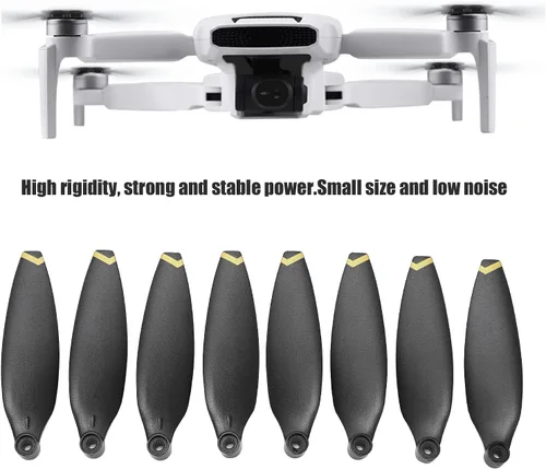 Vista 2 de Juego de hélice de mini dron, hélice de dron de bajo ruido, prueba de equilibrio dinámico, accesorios de repuesto de cuchillas de hélice para X8