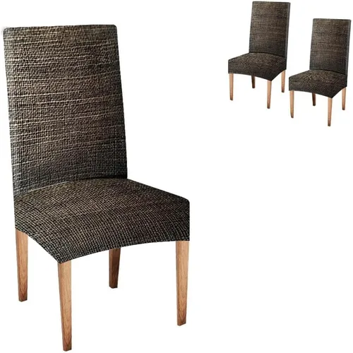 Vista 113 de TOMWISH Fundas para Sillas De Comedor 6, Fundas para sillas de comedor, pintura de arte abstracto, funda extraíble elástica de elastano para silla