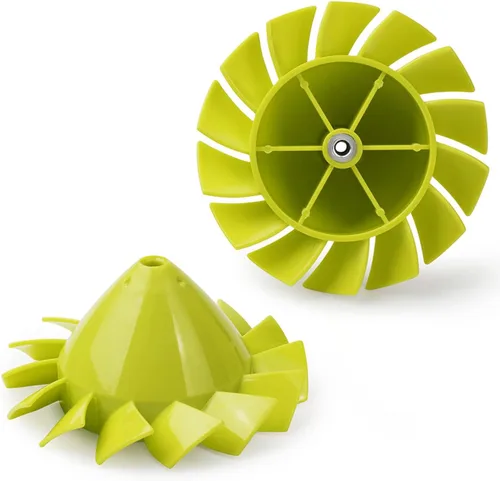 Paquete de 2 ventiladores Alocs de repuesto para Ryobi - 18V One+ P2108 y P21081 soplador de hojas inalámbrico, parte # 529437004 reemplaza