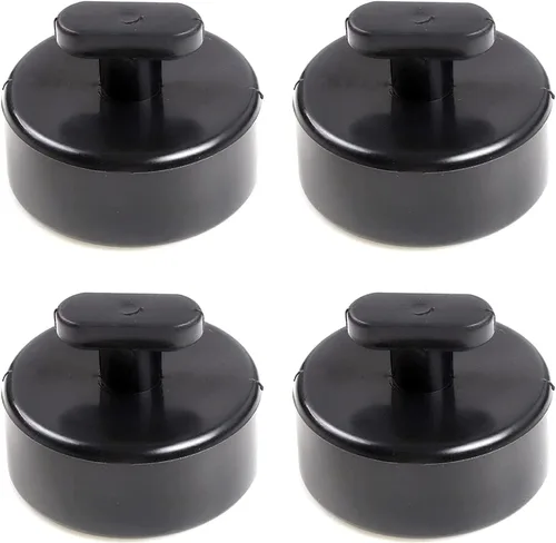 AGrade Jack Pad Adaptador de elevación, almohadilla de punto de goma, paquete de 4