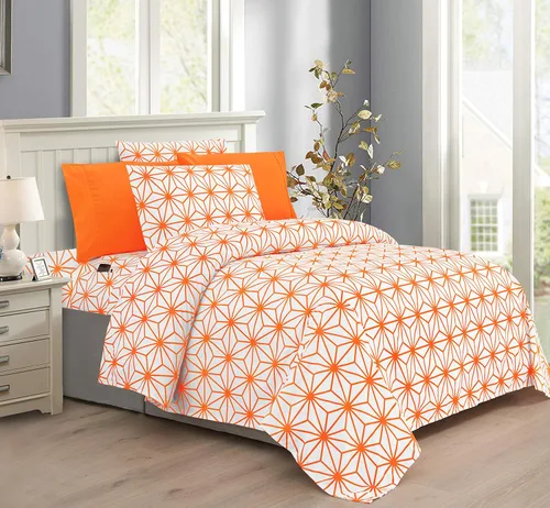 Vista 9 de Elegant Comfort Genevieve Cube Collection - Juego de sábanas de 6 piezas, bolsillo profundo de 1500 hilos, resistente a la decoloración, las manchas