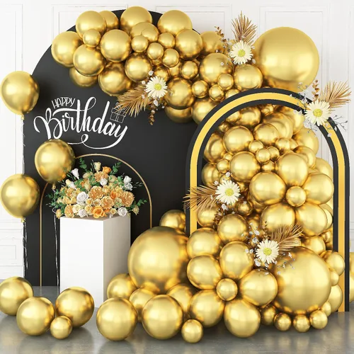 Vista 12 de Globos negros 30 Pack Matte Black Helium Balloons for Birthdays, Graduation, Casino, New Year, Halloween