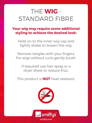 Vista 2 de Smiffy's Hard Rocker - Peluca rubia larga despeinada para hombre